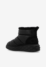 Jimmy Choo Xan Padded Leather Snow Boots Black XAN QJJ-V BLACK MIX