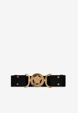 Versace Medusa '95 Wide Leather Belt Black 1016533 1A07131-1B00V