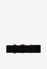 Versace Medusa '95 Wide Leather Belt Black 1016533 1A07131-1B00V