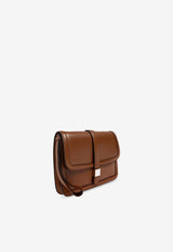 Max Mara Bianca Leather Clutch Bag Brown BIANCACLUTCH 2424516032-002