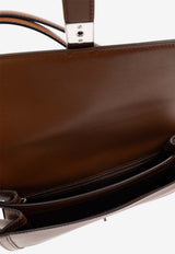 Max Mara Bianca Leather Shoulder Bag Brown BIANCA 2424516012-002