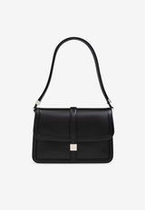 Max Mara Bianca Leather Shoulder Bag Black BIANCA 2424516012-001