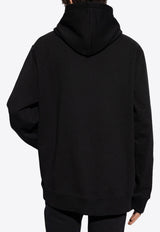 Balmain Signature Logo Hooded Sweatshirt Black DH1JT047 BC78-EAB