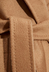 Max Mara Rialto Wool Coat with Hood Beige RIALTO 2421016022-001