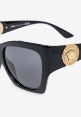 Versace Medusa Cat-Eye Sunglasses Gray 0VE4452 0-GB1 87