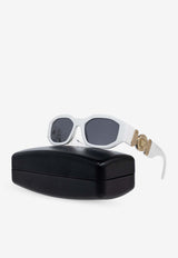 Versace Medusa Biggie Geometric Sunglasses White 0VE4361 0-401 87