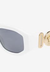 Versace Medusa Biggie Geometric Sunglasses White 0VE4361 0-401 87