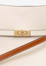 Tory Burch Lee Radziwill Leather Shoulder Bag Cream 158641 0-122
