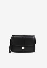 Max Mara Bianca Leather Clutch Bag Black BIANCACLUTCH 2424516032-001