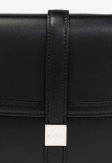 Max Mara Bianca Leather Clutch Bag Black BIANCACLUTCH 2424516032-001