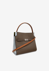 Tory Burch Lee Radziwill Leather Shoulder Bag Brown 158716 0-250
