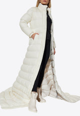 Moncler Verone Extra-Long Down Jacket White J20931C00048 5985T-034