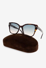 Tom Ford Elsa Cat-Eye Sunglasses Gray FT1108 0-5552P