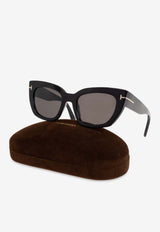 Tom Ford Athena Cat-Eye Sunglasses Gray FT1190 0-5301A
