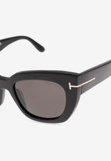 Tom Ford Athena Cat-Eye Sunglasses Gray FT1190 0-5301A