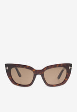 Tom Ford Athena Cat-Eye Sunglasses Brown FT1190 0-5352H