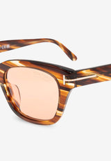 Tom Ford Snowdon Square Sunglasses Brown FT0237-F 0-5153E