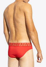 Versace Medusa Greca Swimming Briefs Red ABU01025 1A11119-A9X2