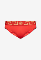 Versace Medusa Greca Swimming Briefs Red ABU01025 1A11119-A9X2