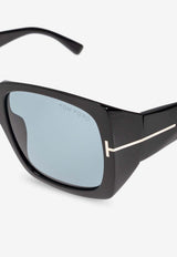 Tom Ford Ryder Square Sunglasses Blue FT1035 0-5101V