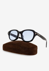 Tom Ford Logo Square Sunglasses Blue FT1147-D 0-5101V