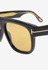 Tom Ford Icon Rectangular Sunglasses Yellow FT1201 0-5601E