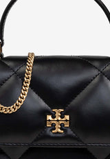 Tory Burch Mini Kira Quilted Leather Handbag Black 158326 0-001