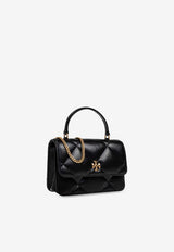 Tory Burch Mini Kira Quilted Leather Handbag Black 158326 0-001