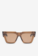 Balmain B-Army Square Sunglasses Brown BPS-164C-52 0-0