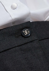 Dolce & Gabbana Wool Tailored Pants Gray FTC31T FU287-S8290
