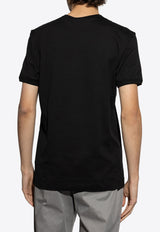 Dolce & Gabbana Logo Appliqué Crewneck T-shirt Black G8PV1Z G7O4C-N0000
