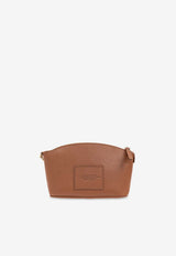 Marc Jacobs Beauty Pouch Bag in Pebbled Leather Brown 2R4SCP003S02 0-212