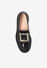 Roger Vivier Viv' Rangers Leather Loafers Black RVW74025190MRK 0-B999