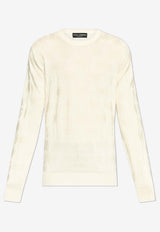 Dolce & Gabbana Monogram Knit Sweater Cream GXX02T JBSK5-W0001
