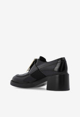Roger Vivier Viv' Rangers 65 Patent Leather Pumps Black RVW59829340D1P 0-B999