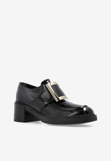 Roger Vivier Viv' Rangers 65 Patent Leather Pumps Black RVW59829340D1P 0-B999