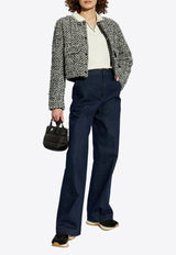 Moncler High-Rise Straight-Leg Jeans Navy K10932A00010 598AB-780