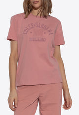 Dolce & Gabbana 3D DG Milano T-shirt Pink F8V42Z GDCX2-F2528