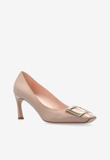 Roger Vivier Trompette 70 Pumps in Patent Leather Pink RVW40015280D1P 0-C211