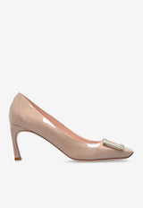 Roger Vivier Trompette 70 Pumps in Patent Leather Pink RVW40015280D1P 0-C211