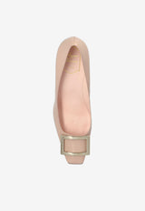 Roger Vivier Trompette 70 Pumps in Patent Leather Pink RVW40015280D1P 0-C211