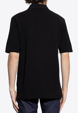 Dolce & Gabbana Logo Plaque Knit Shirt Black GXV95T JBCF5-N0000
