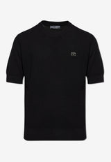 Dolce & Gabbana Logo Plaque Crewneck T-shirt Black GXX03T JBCF5-N0000