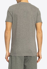 Dolce & Gabbana Logo Plaque Crewneck T-shirt Gray G8RN8T G7N7A-S8291