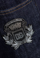 Dolce & Gabbana Heraldic Emblem Skinny Jeans Navy GY07LZ G8ME9-S9001