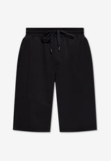 Dolce & Gabbana Embossed DG Logo Casual Shorts Black GP08BZ G7O2S-N0000