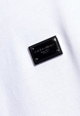 Dolce & Gabbana Logo Plaque Sleeveless T-shirt White G8QJ5T G7N7A-W0800