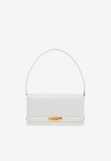 Dolce & Gabbana Marlene Grained Leather Shoulder Bag White BB7756 A3G19-80002
