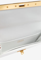 Dolce & Gabbana Marlene Grained Leather Shoulder Bag White BB7756 A3G19-80002