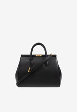Dolce & Gabbana XL Marlene Day Handbag in Calf Leather Black BB7763 A9S25-80999